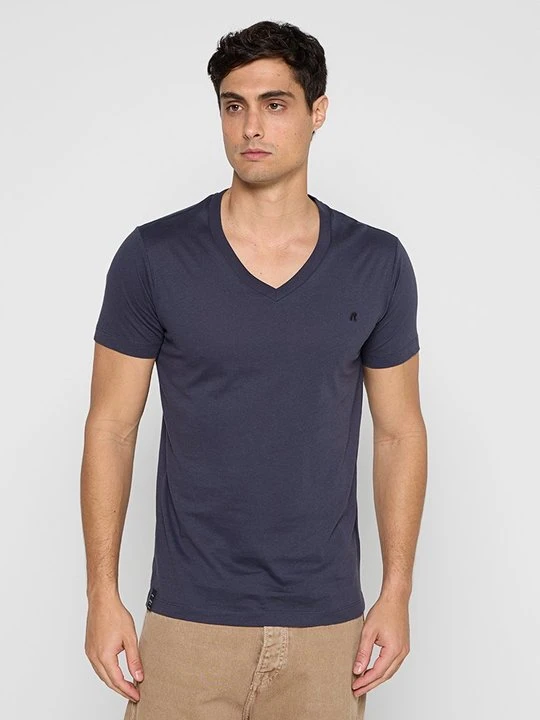 Zdjęcie produktu T-shirt basic Replay granatowy