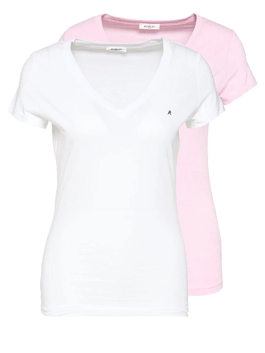 Zdjęcie produktu T-shirt basic Replay różowy