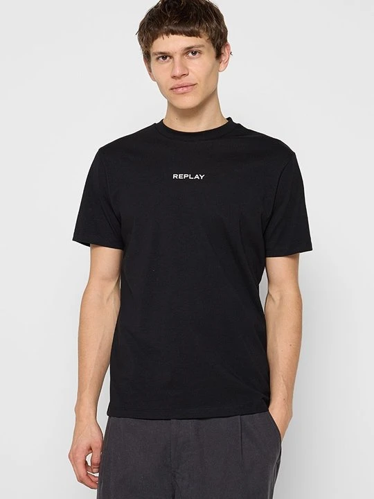 Zdjęcie produktu T-shirt basic Replay czarny