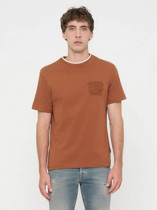 Zdjęcie produktu T-shirt basic Replay brązowy