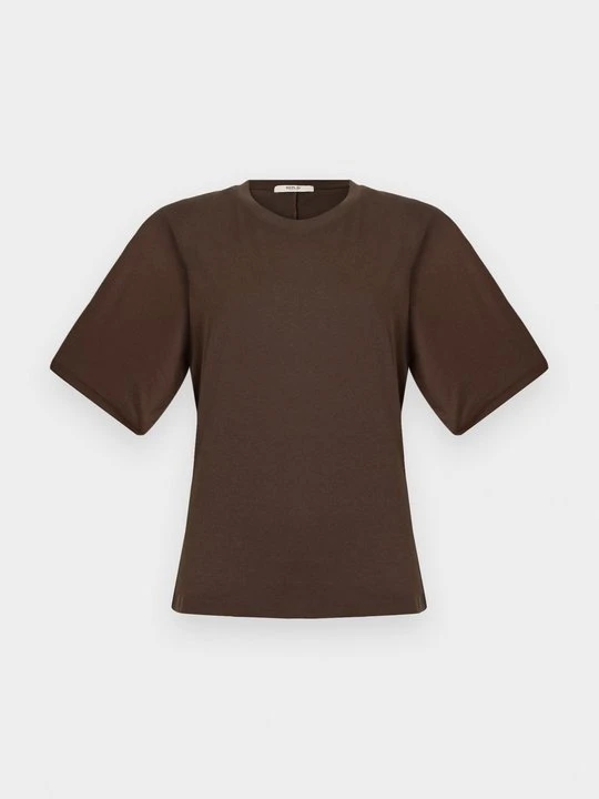 Zdjęcie produktu T-shirt basic Replay ciemnobrązowy