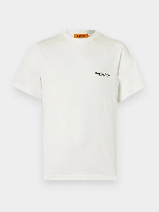 Zdjęcie produktu T-shirt basic Replay mleczny