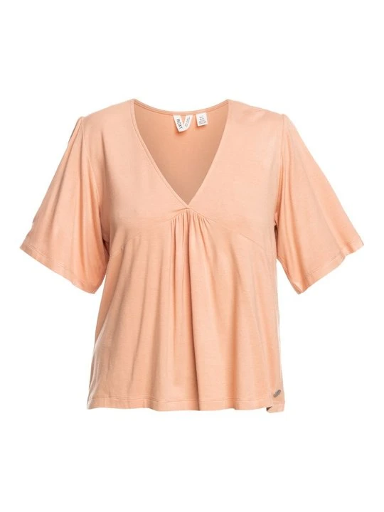 Zdjęcie produktu T-shirt basic Roxy beżowy