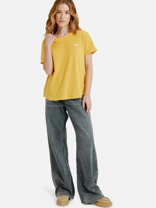 Zdjęcie produktu T-shirt basic Roxy ochra