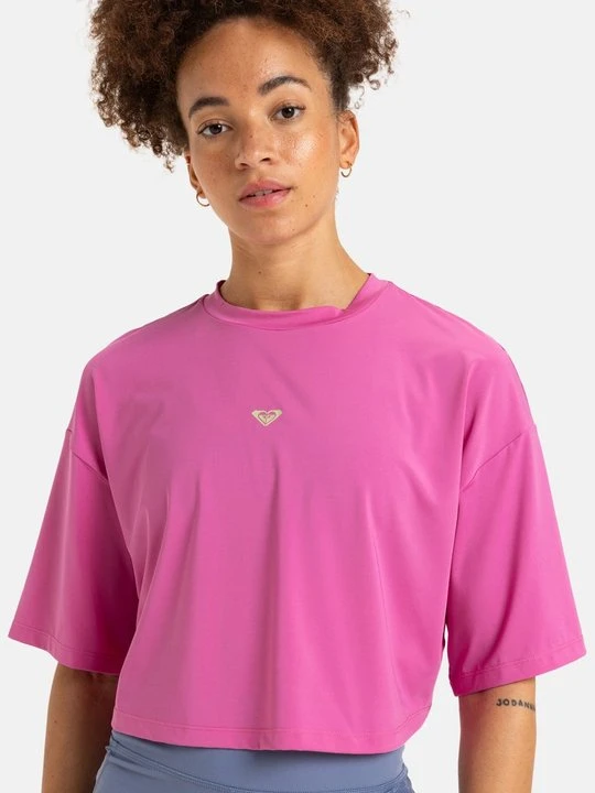 Zdjęcie produktu T-shirt basic Roxy różowy