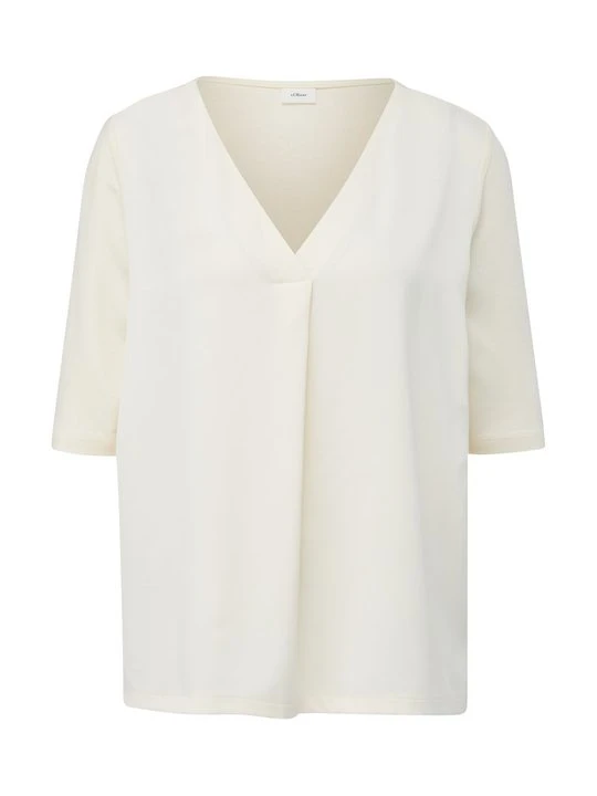 Zdjęcie produktu T-shirt basic s.Oliver mleczny