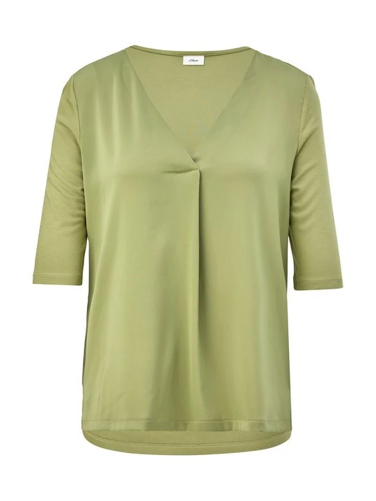 Zdjęcie produktu T-shirt basic s.Oliver ciemnozielony