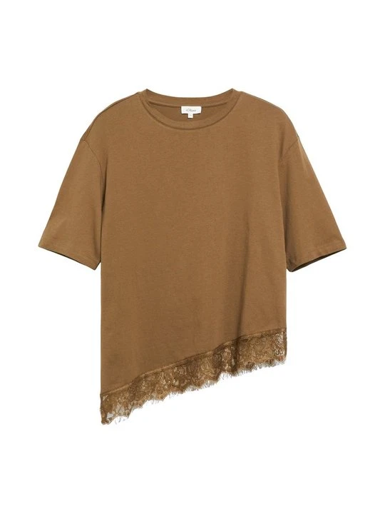 Zdjęcie produktu T-shirt basic s.Oliver ciemnobrązowy