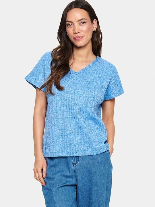 Zdjęcie produktu T-shirt basic Saint Tropez niebieski