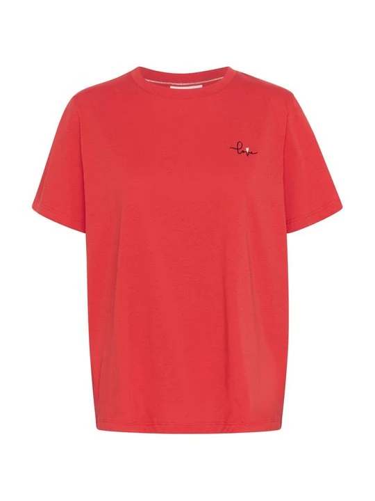Zdjęcie produktu T-shirt basic Saint Tropez czerwony