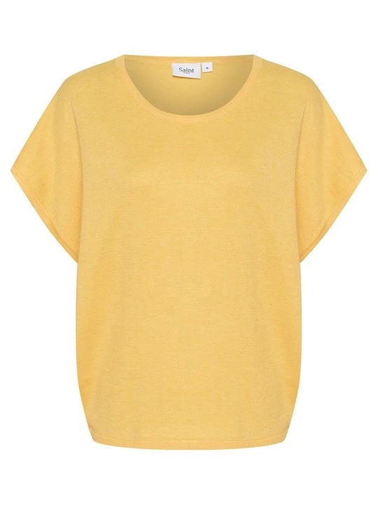 Zdjęcie produktu T-shirt basic Saint Tropez żółty