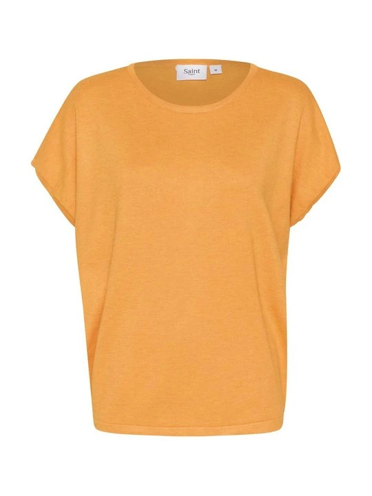 Zdjęcie produktu T-shirt basic Saint Tropez morelowy