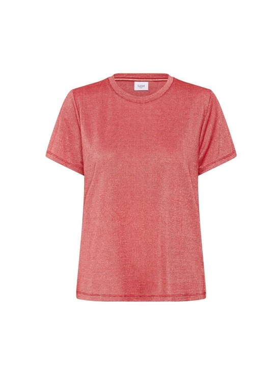 Zdjęcie produktu T-shirt basic Saint Tropez czerwony
