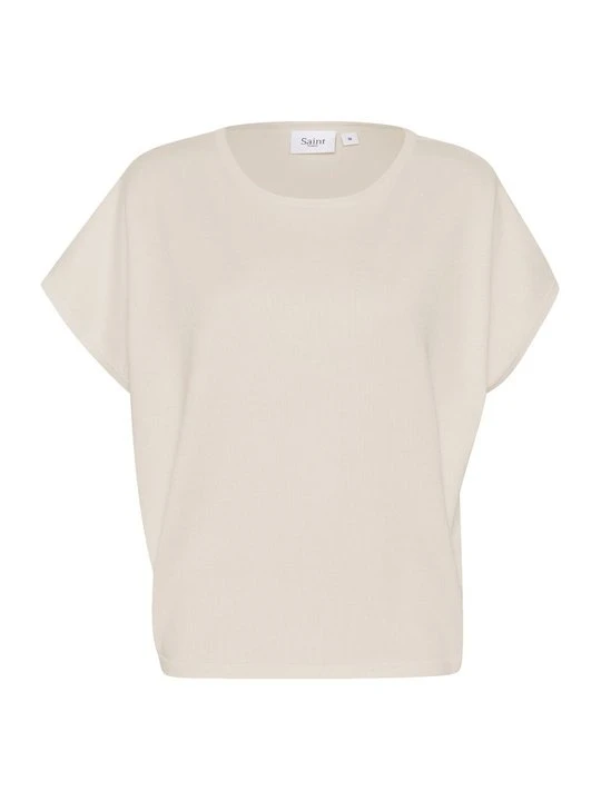 Zdjęcie produktu T-shirt basic Saint Tropez beżowy