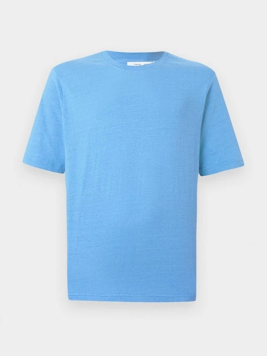 Zdjęcie produktu T-shirt basic Samsøe Samsøe niebieski