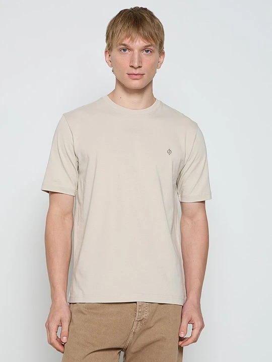 Zdjęcie produktu T-shirt basic Samsøe Samsøe beżowy