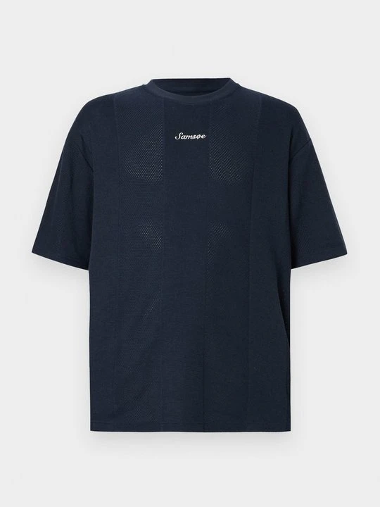 Zdjęcie produktu T-shirt basic Samsøe Samsøe granatowy