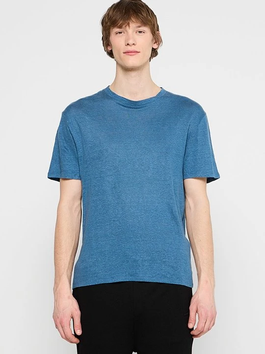 Zdjęcie produktu T-shirt basic Sandro niebieski