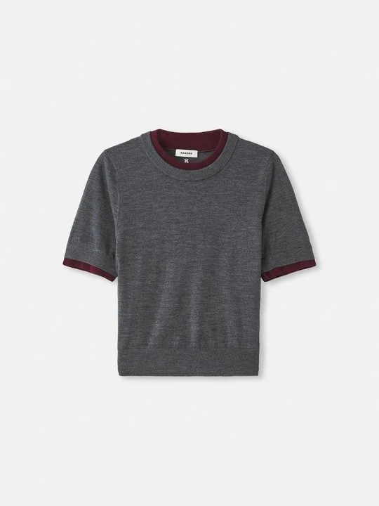 Zdjęcie produktu T-shirt basic Sandro szary