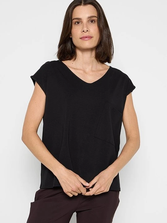Zdjęcie produktu T-shirt basic Sarah Pacini czarny