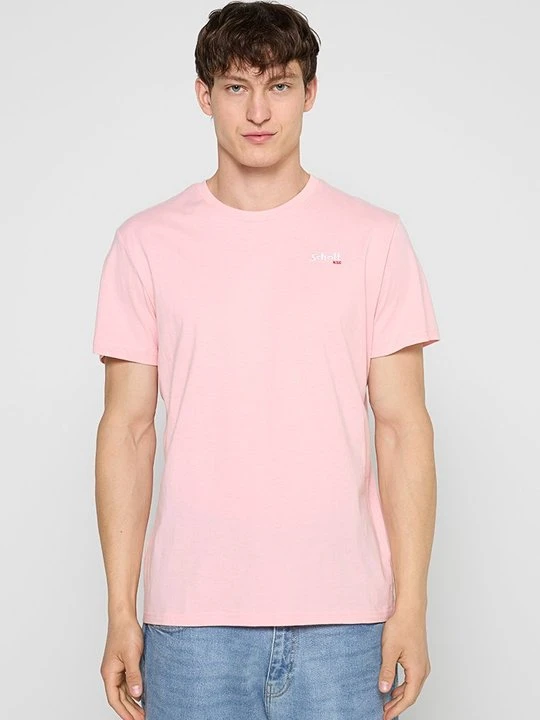 Zdjęcie produktu T-shirt basic Schott jasnoróżowy