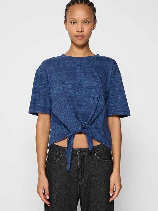 Zdjęcie produktu T-shirt basic Scotch & Soda granatowy