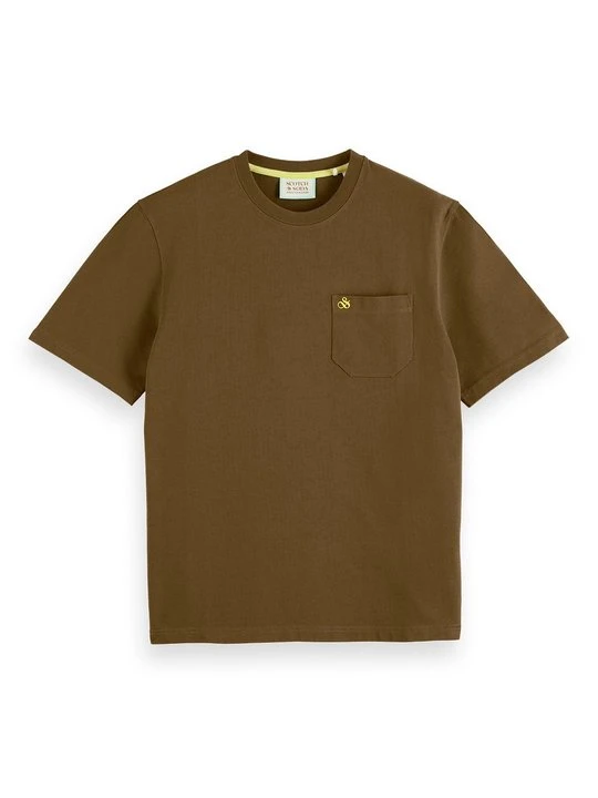 Zdjęcie produktu T-shirt basic Scotch & Soda khaki