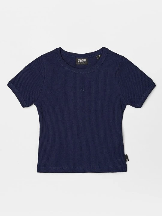 Zdjęcie produktu T-shirt basic Scotch & Soda granatowy