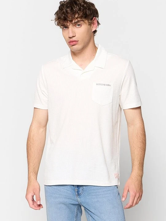 Zdjęcie produktu T-shirt basic Scotch & Soda biały