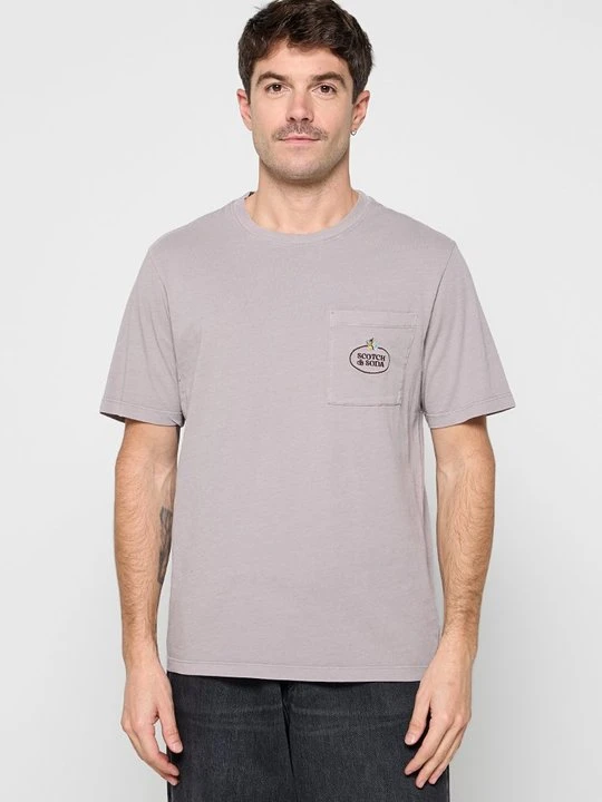 Zdjęcie produktu T-shirt basic Scotch & Soda szary