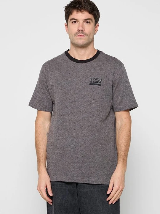 Zdjęcie produktu T-shirt basic Scotch & Soda szary