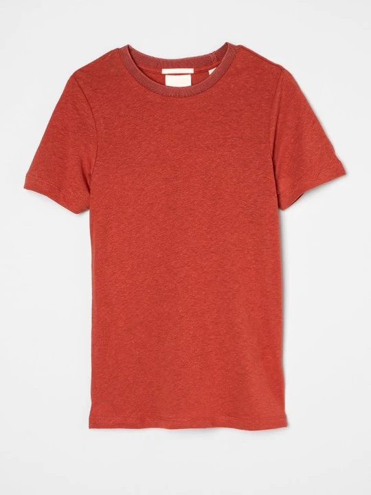 Zdjęcie produktu T-shirt basic Scotch & Soda pomarańczowy