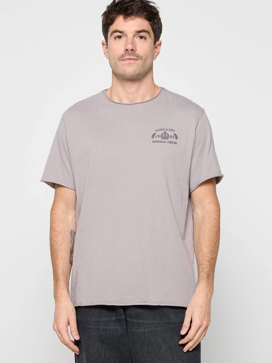 Zdjęcie produktu T-shirt basic Scotch & Soda szary