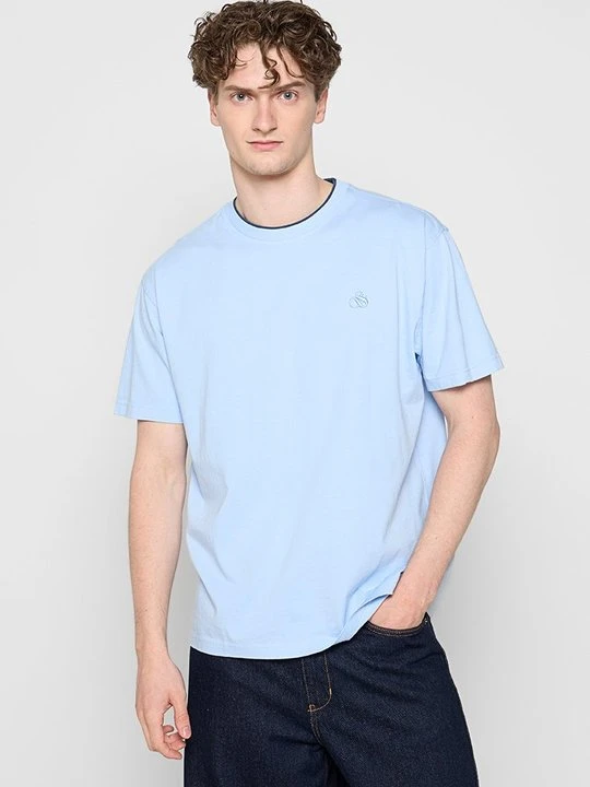 Zdjęcie produktu T-shirt basic Scotch & Soda niebieski
