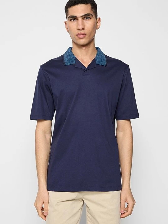Zdjęcie produktu T-shirt basic Scotch & Soda granatowy