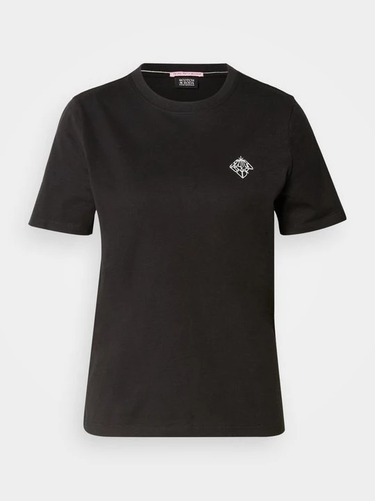 Zdjęcie produktu T-shirt basic Scotch & Soda czarny