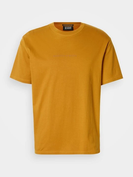 Zdjęcie produktu T-shirt basic Scotch & Soda ochra