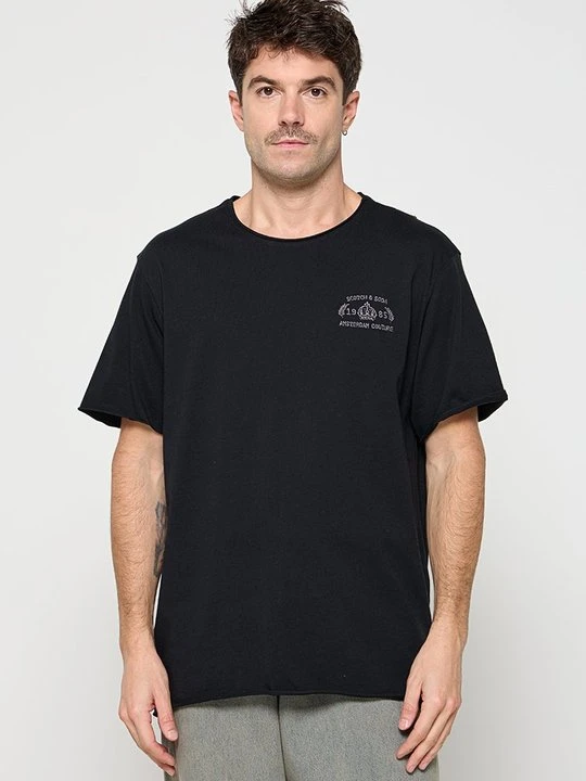 Zdjęcie produktu T-shirt basic Scotch & Soda antracytowy