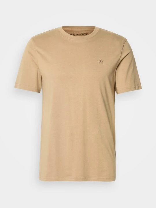 Zdjęcie produktu T-shirt basic Scotch & Soda beżowy