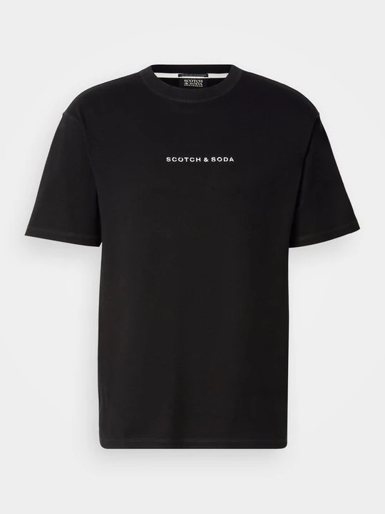 Zdjęcie produktu T-shirt basic Scotch & Soda czarny