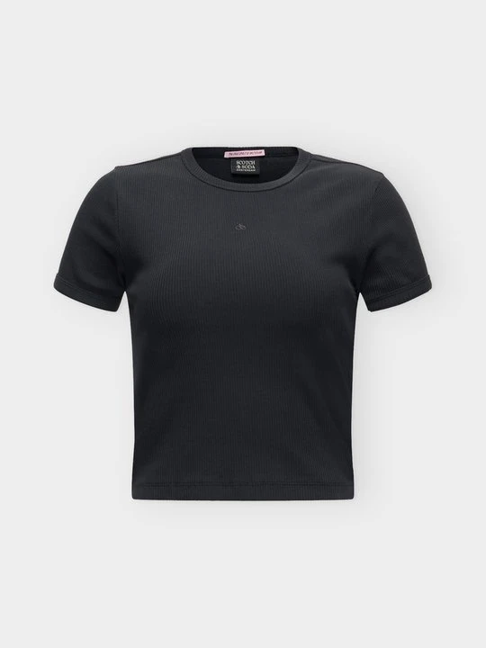 Zdjęcie produktu T-shirt basic Scotch & Soda czarny