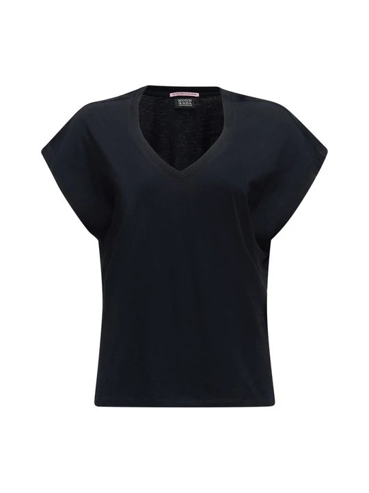 Zdjęcie produktu T-shirt basic Scotch & Soda czarny