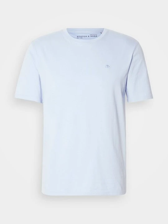 Zdjęcie produktu T-shirt basic Scotch & Soda jasnoniebieski