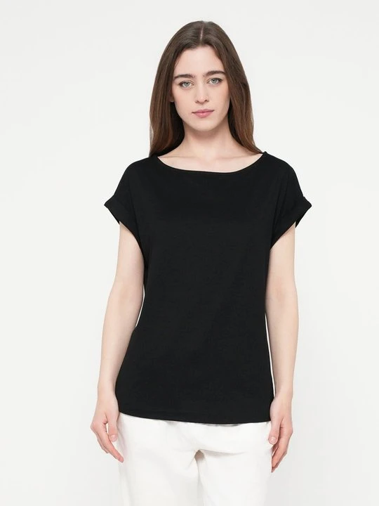 Zdjęcie produktu T-shirt basic Seidensticker czarny
