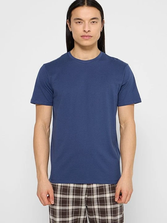 Zdjęcie produktu T-shirt basic Selected niebieski