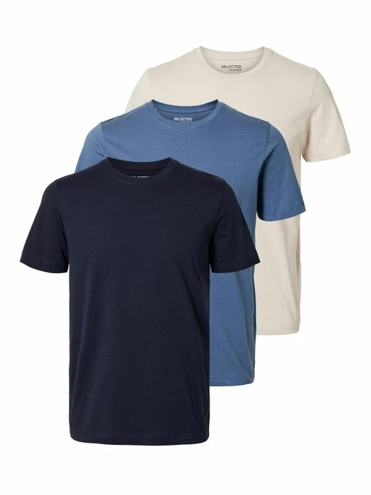 Zdjęcie produktu T-shirt basic Selected granatowy