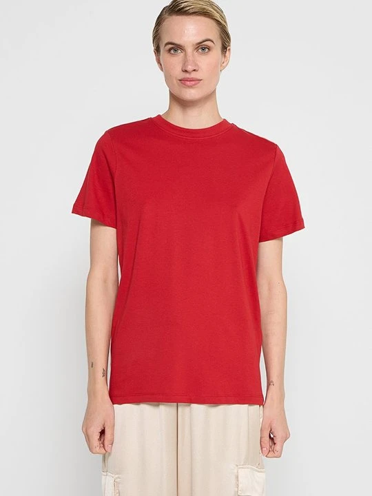 Zdjęcie produktu T-shirt basic Selected czerwony