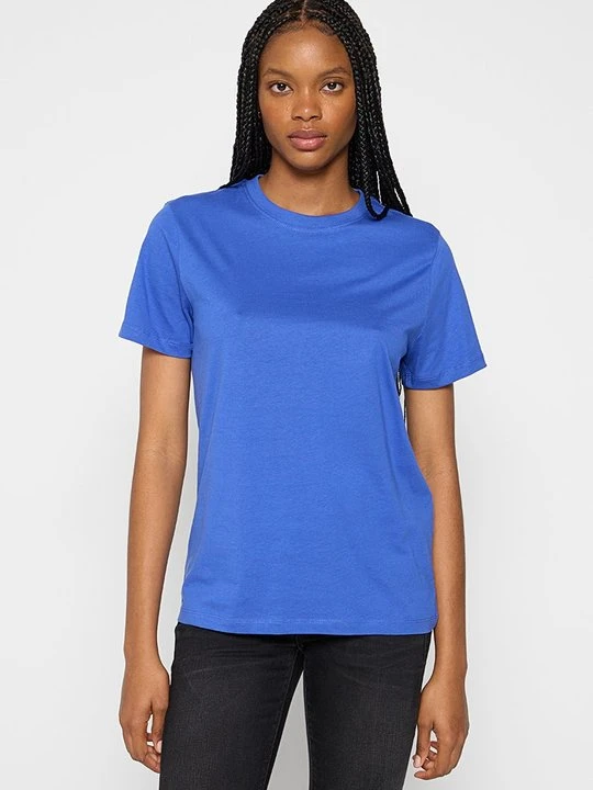Zdjęcie produktu T-shirt basic Selected błękit królewski