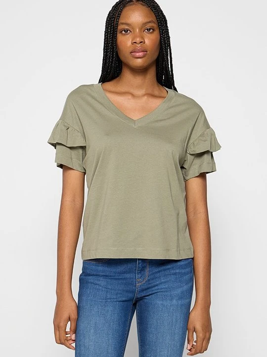 Zdjęcie produktu T-shirt basic Selected zielony