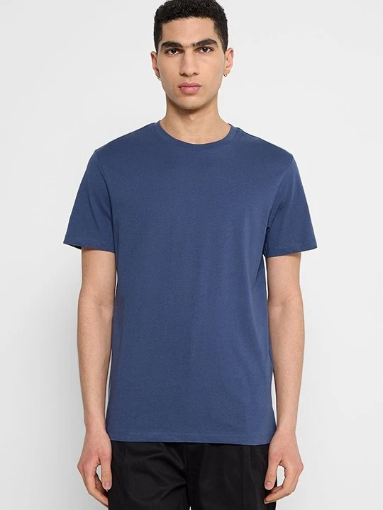 Zdjęcie produktu T-shirt basic Selected niebieski
